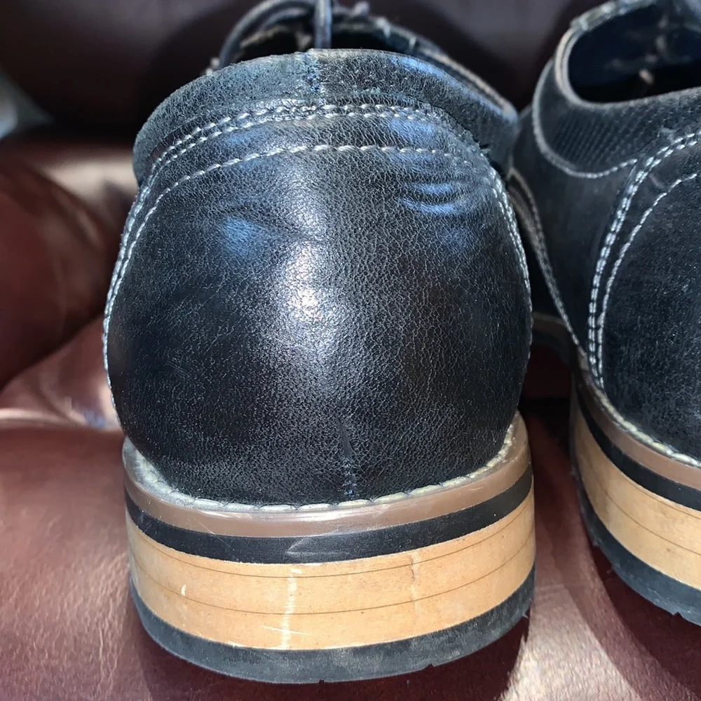 Men’s Steve Madden Chayse Leather Oxford Shoes - Picture 9 of 14